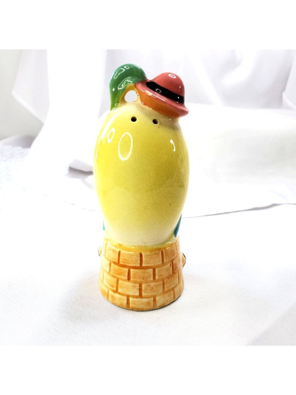 VTG Anthropomorphic Humpty Dumpty Ceramic Pepper Shaker Replacement Japan 1950s - Picture 7 of 10